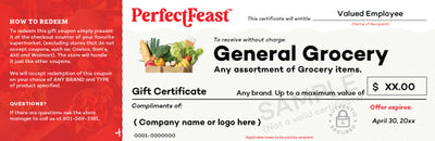 General Grocery Gift Certificates