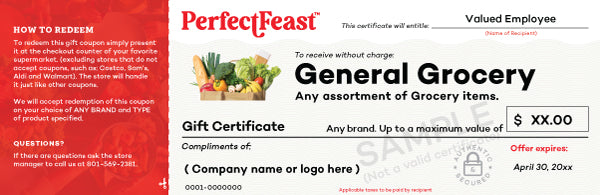 General Grocery Gift Certificates