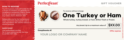 Turkey or Ham Gift Certificates